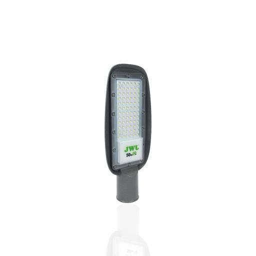 [JWJ_JALP02-50X] JWJ Luminaria LED con Fotocelda 50 W/ 100 - 265 V CA ~50/60 Hz / Color Blanco/ Dimensiones 160 x 390 x 78 mm / Ángulo de Luz 135°.