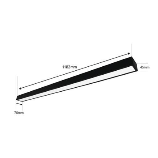 [JWJ_JLPP-22M] JWJ Panel LED Suspendido 22 W /  / 127 Vca~60Hz / Flujo luminoso 1 980 lm / Medidas 1182 x 70 x 45 mm  / TC 6 500 °K / Ángulo de Luz de 140°.
