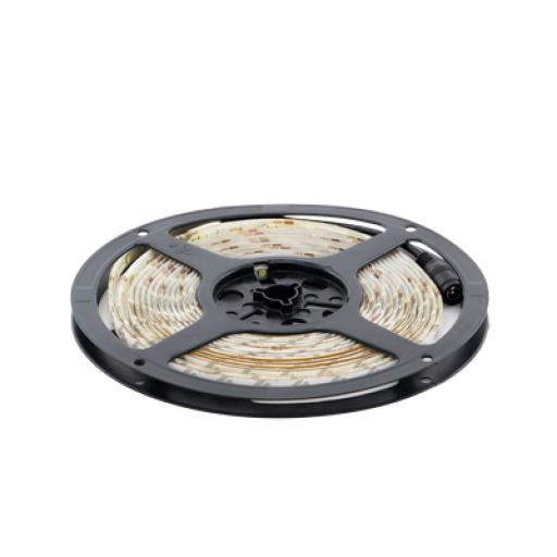 [JWJ_JLTL-3528-IP65-C] JWJ Tira Led de 5 m / Cálido / Uso Exterior / Potencia 15 W / 420 lm/ 12 V CD / IP 65.