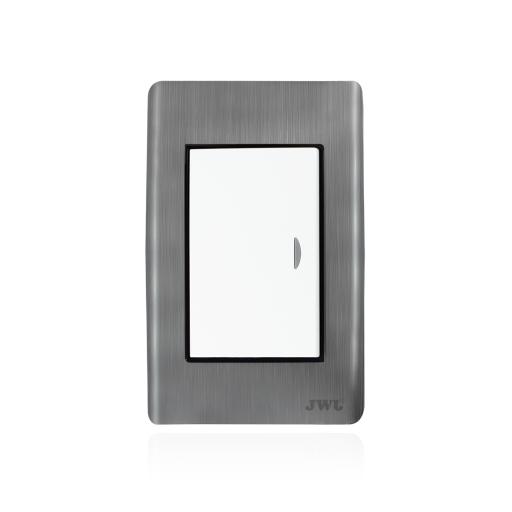 [JWJ_JTL-E7501] JWJ Placa de policarbonato con Interruptor sencillo 10 A/ 127 V CA ~ 60 Hz / Carcasa de Acero.