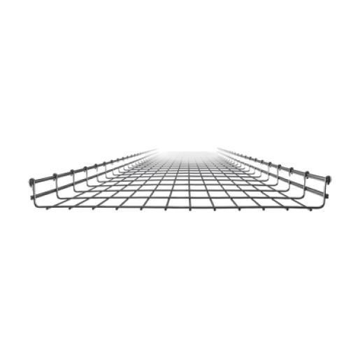 [CHAROFIL_MG-50-438EZ] CHAROFIL Charola Tipo Malla 66/600 mm, Acabado Electro Zinc, Hasta 630 Cables Cat6, Tramo de 3 Metros