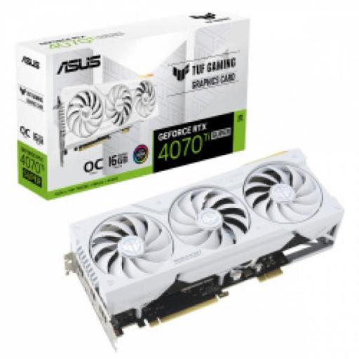 [ASUS_TUF-RTX4070TIS-O16G-BTF-WHITE] Tarjeta de video ASUS TUF Gaming NVIDIA GeForce RTX4070 Ti SUPER BTF
