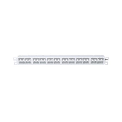 [PANDUIT_CPP48HDWWH] Panduit Panel de Parcheo Modular Mini-Com (Sin Conectores), Plano, Sin Blindaje, Alta Densidad, de 48 puertos, Color Blanco, 1 UR