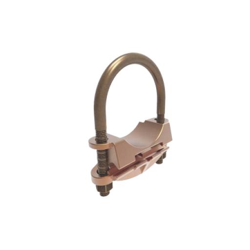 [HUBBELLBURNDY_HUB-GAR-1826] HUBBELL BURNDY Conector Mecánico para Cable Calibre 4 a 3/0 AWG / Paralelo o 90° Grados a Tubo de 2" o Varilla de 2" - 2 3/8".
