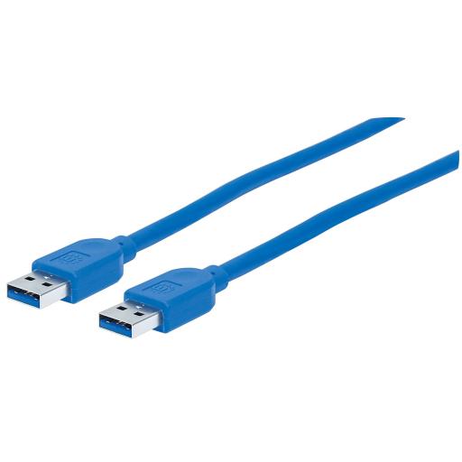 [MANHATTAN_354295] Cable para Dispositivos USB-A Manhattan Azul 1.8 M.