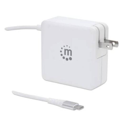 [MANHATTAN_180245] Cargador de energía PD con cable USB C integrado 60 W Manhattan.