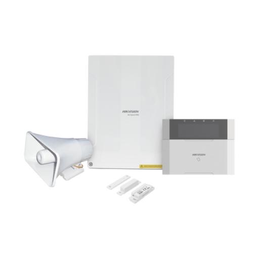 [HIKVISIONDIGITALTECHNOLOGY_AXHYBRIDPRO-KIT] Hikvision Digital Technology KIT Panel de Alarma  AX HYBRID PRO / 1 Panel Híbrido / 1 Teclado LCD / 1 Contacto Magnético / 1 Sirena de 30 Watts