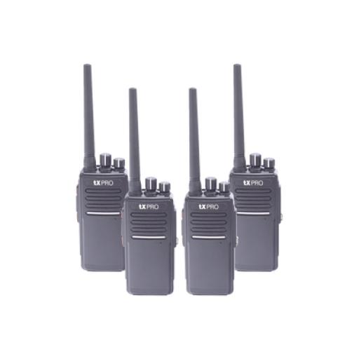 [TXPRO_TX680AVKIT] TX PRO KIT de cuatro radios TX680AV y dos cargadores adicionales