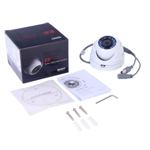 [EPCOMPROFESSIONAL_KEVTX8T8EW] EPCOM PROFESSIONAL KIT TurboHD 1080p / DVR 8 Canales / 8 Cámaras Eyeball (exterior 2.8 mm) / Transceptores / Conectores / Fuente de Poder Profesional hasta 15 Vcc para Larga Distancia