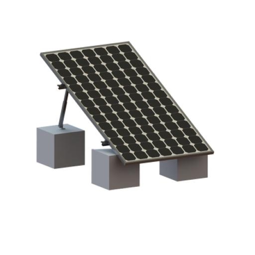 [EPCOM_VEKTOR8R1M] Epcom Montaje para Panel Solar, Riel "8" de 1400mm para Módulos con Espesor de 35mm, Velocidad de Viento Máx. 136km/h (20° a 45°)