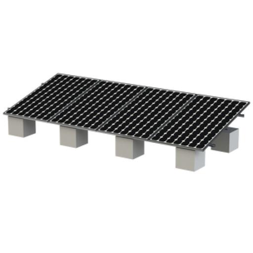 [EPCOM_VEKTOR8RST] Epcom Montaje para Panel Solar, Riel "8" de 5450mm para Módulos con Espesor de 35mm, Velocidad de Viento Máx. 136km/h (20° a 45°)