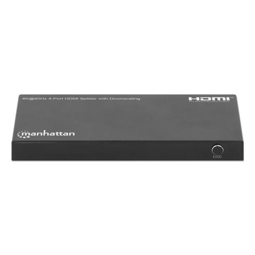 [MANHATTAN_208369] Splitter HDMI con 4 puertos 4K y reductor de escala Manhattan.