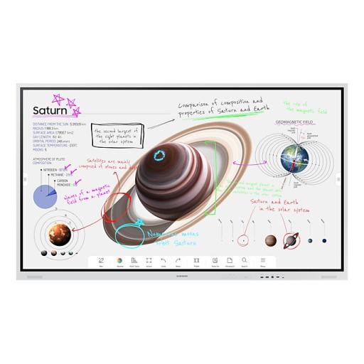 [SAMSUNG_WM75B] Samsung Pantalla Interactiva Touch de 75" con Lápiz Táctil / conectividad Wifi / USB / RJ45 / RS232 / HDMI / Salida Touch / Tizen SO / compatible con VESA