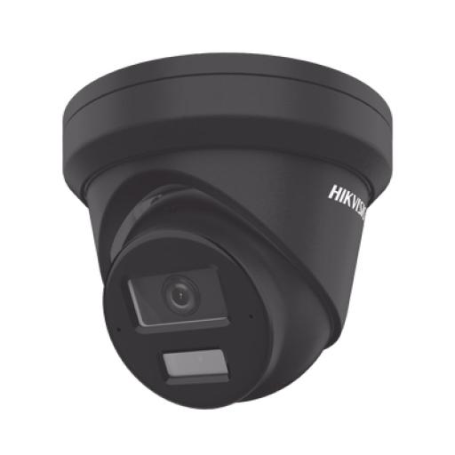 [HIKVISIONDIGITALTECHNOLOGY_DS-2CD2343G2-LI2U(BLACK)] Hikvision Digital Technology Turret IP 4 Megapixel / Color Negro / Lente 2.8 mm / Dual Light (30 mts Luz Blanca + 30 mts IR) / 2 Micrófonos Integrados / ACUSENSE / Exterior IP67 / WDR 120 dB / PoE / ONVIF / Micro SD / Metal / ACUSEARCH