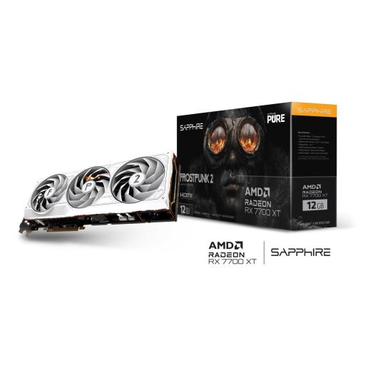 [SAPPHIRE_11335-08-50G] Tarjeta de video Sapphire PURE AMD Radeon RX 7700 XT Frostpunk 2 12GB