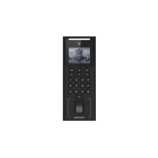 [HIKVISIONDIGITALTECHNOLOGY_DS-K1T321MFWX-B] Hikvision Digital Technology Terminal Facial Min Moe WIFI con Batería de Respaldo / Administrable por Smartphone o Nube /  Acceso y Asistencia /500 Rostros y Lector de Tarjetas MIFARE / 3,000 Huellas / 3,000 Tarjetas