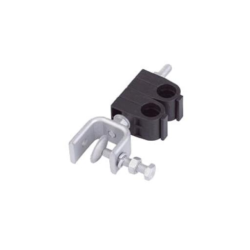 [COMMSCOPE_SHK-78-2-P] CommScope Sujetador para 2 cables de 7/8". Instalación en ángulo. Soporte de acero inoxidable.