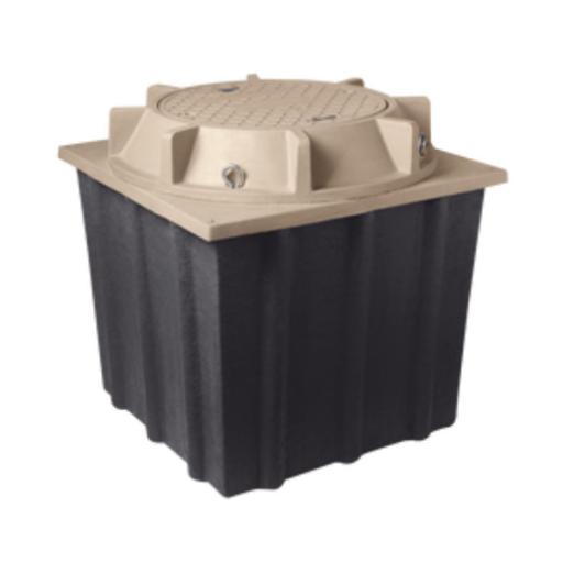 [LINKEDPROBYEPCOM_LP-MH-4X4X4] LINKEDPRO BY EPCOM Registro Manhole con tapa de concreto polimérico 4 ft x 4 ft x 4 ft
