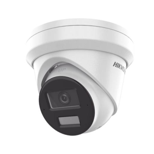 [HIKVISIONDIGITALTECHNOLOGY_DS-2CD2363G2-LI2U] Hikvision Digital Technology [Dual Light + 2 Micrófonos Integrados] Turret IP 6 Megapixel / Lente 2.8 mm / 30 mts Luz Blanca + 30 mts IR / ACUSENSE / Exterior IP67 / WDR 120 dB / PoE / ONVIF / Micro SD / Metal / ACUSEARCH