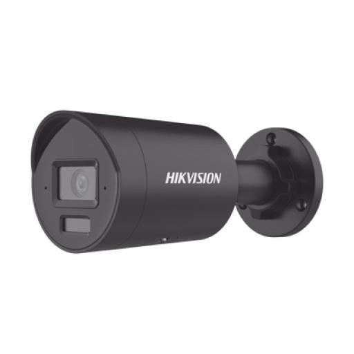 [HIKVISIONDIGITALTECHNOLOGY_DS-2CD2043G2-LI2U(BLACK)] Hikvision Digital Technology [Dual Light + 2 Micrófonos Integrados] Bala IP 4 Megapixel / Color Negro / Lente 2.8 mm / 40 mts Luz Blanca + 40 mts IR / ACUSENSE / Exterior IP67 / WDR 120 dB / PoE / ONVIF / Micro SD / Metal / ACUSEARCH