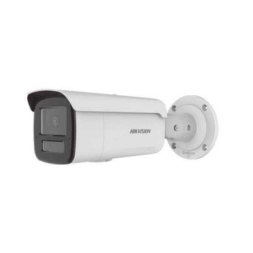 [HIKVISIONDIGITALTECHNOLOGY_DS-2CD2T83G2-4LI2U] Hikvision Digital Technology [Dual Light + 2 Micrófonos Integrados] Bala IP 8 Megapixel (4K) / Lente 4 mm / 80 mts Luz Blanca + 80 mts IR / ACUSENSE / Exterior IP67 / IK10 / WDR 120 dB / PoE / ONVIF / Micro SD / Metal / ACUSEARCH