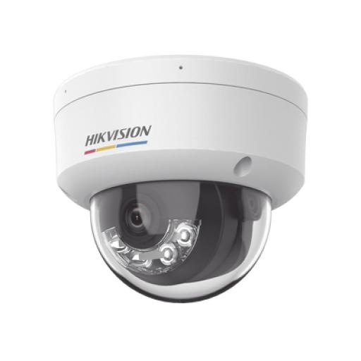[HIKVISIONDIGITALTECHNOLOGY_DS-2CD1127G2H-LIUF] Hikvision Digital Technology [Dual Light + ColorVu] Domo IP 2 Megapixel / Lente 2.8 mm / 30 mts IR + 30 mts Luz Blanca / Micrófono Integrado / ACUSENSE Lite / Exterior IP67 / IK08 / WDR 120 dB / PoE / Micro SD / ONVIF