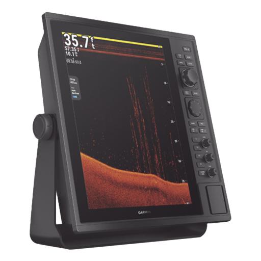 [GARMIN_10-02243-00] Garmin Ecosonda de pesca comercial con salida de 1 kW, trabaja en frecuencia 50/77/200 kHz, Doble canal CHIRP 28-210, SideVü/ClearVü,260/455/800