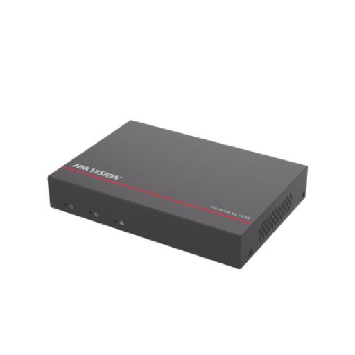 [HIKVISIONDIGITALTECHNOLOGY_DS-E04NI-Q1/4P/1T] Hikvision Digital Technology NVR + SSD / 4 Megapixel / 4 Canales IP / 4 Puertos PoE+ / 1 SSD de 1 TB / ACUSENSE / Diseño Compacto y Cero Ruido