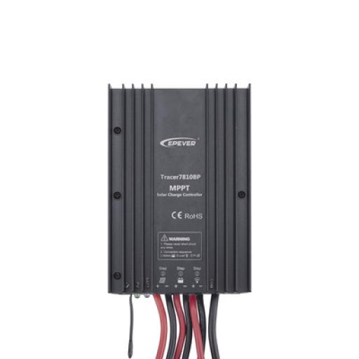 [EPEVER_TRACER7810BP] EPEVER Controlador Solar MPPT 30A 12/24V, Máximo Voltaje de Circuito Abierto Voc 100Vcc, Configurable para Baterías de Litio