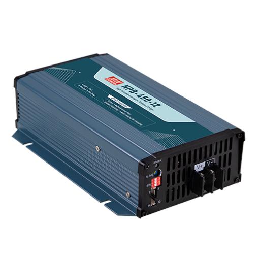 [MEANWELL_NPB45024/K] MEANWELL Cargador para Baterías de Plomo Ácido y Litio/ 13.5A / 24V / Bancos de 45 a 155 Ah / Con cable de alimentación 