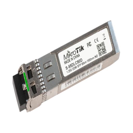 [MIKROTIK_S-55DLC80D] Mikrotik (S-55DLC80D) SFP module 1.25G SM 80km 1550nm