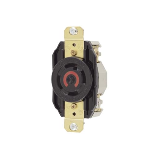 [HUBBELL_HUB-HBL-2710] Hubbell Receptáculo con Bloqueo de Media Vuelta Industrial 30 a 125/250 V CA / 3 Polos 4 Hilos / Nema L14-30R.