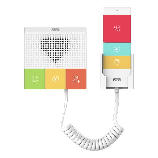 [FANVIL_Y501WY] Fanvil Intercomunicador SIP Wi-Fi para Hospital/Asilos, 6 botones, antibacterial, 1 Relevador integrado
