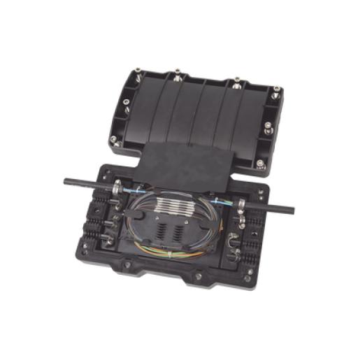 [FIBERHOME_FITOSC320-H8] FiberHome Caja de Distribución de Fibra Óptica Horizontal, hasta 48 empalmes, Exterior IP68