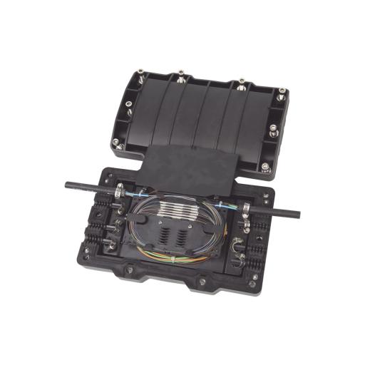 [FIBERHOME_FITOSC320-H8] FiberHome Caja de Distribución de Fibra Óptica Horizontal, hasta 48 empalmes, Exterior IP68