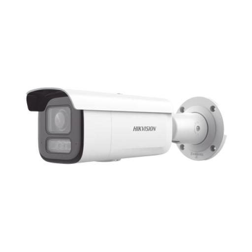 [HIKVISIONDIGITALTECHNOLOGY_DS-2CD2683G2-LIZS2U] Hikvision Digital Technology [Dual Light + 2 Micrófonos Integrados] Bala IP 8 Megapixel (4K) / Lente Mot. 2.8 a 12 mm / 60 mts Luz Blanca + 60 mts IR / ACUSENSE / Exterior IP67 / IK10 / WDR 120 dB / PoE+ / ONVIF / Alarmas I/O / Micro SD / Metal / ACUSEARCH