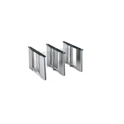 [HIKVISIONDIGITALTECHNOLOGY_DS-K3B961TX-R/DPIQL-DP90] Hikvision Digital Technology Torniquete con Reconocimiento Facial y Lector QR Embebidos / IZQUIERDO / 100 mil usuarios / Carril de 90 Cms / Requiere Torniquete Izquierdo