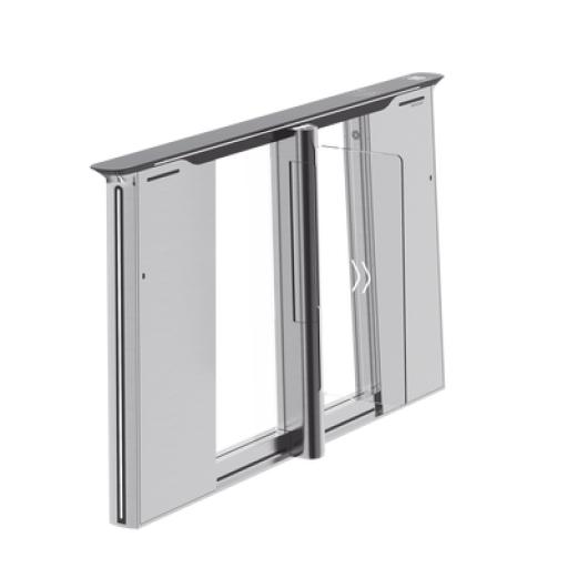 [HIKVISIONDIGITALTECHNOLOGY_DS-K3B961TX-L/DPIQL-DP90] Hikvision Digital Technology Torniquete con Reconocimiento Facial y Lector QR Embebidos / IZQUIERDO / 100 mil usuarios / Carril de 90 Cms / Requiere Torniquete Derecho