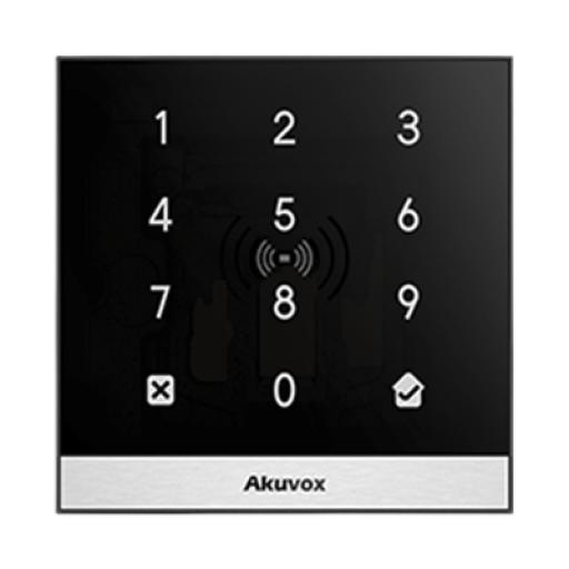 [AKUVOX_A02] AKUVOX Teclado de Control de Acceso Inteligente / Administración 100% en la Nube / Interfaz WEB / POE / Lector Prox 125 kHz / MIFARE 13.56MHz / NFC / APP Smart Plus / Control de 1 Puerta / PIN Para Visitas