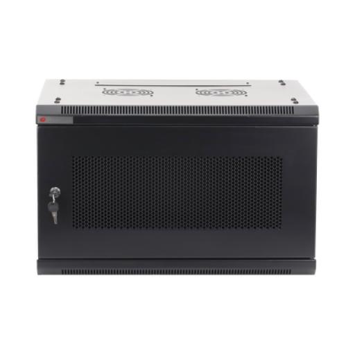 [PRECISION_PSTC-06-645-BDP] Precision Gabinetes PRECISION, Con Puerta Perforada, de 19in, 6UR, 430mm de Profundidad, Color Negro