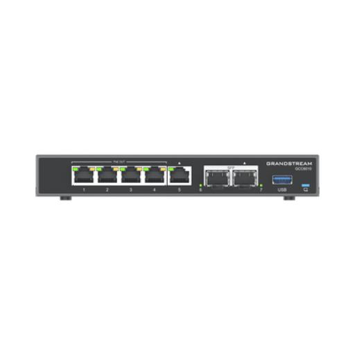 [GRANDSTREAMNETWORKS_GCC6010] Grandstream Networks 4 en 1: Firewall, Router, PBX IP, Switch Gigabit de 5 Puertos (4 PoE) y 2 Puertos SFP 2.5 Gigabit