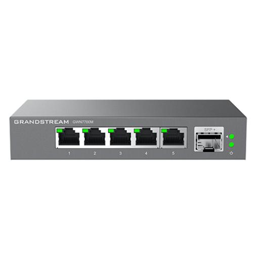 [GRANDSTREAMNETWORKS_GWN7700M] Grandstream Networks Switches de red Multi-Gigabit de 2.5G No Administrable / 5 Puertos RJ45 de 100/1000/2500Mbps / 1 puerto de fibra SFP+