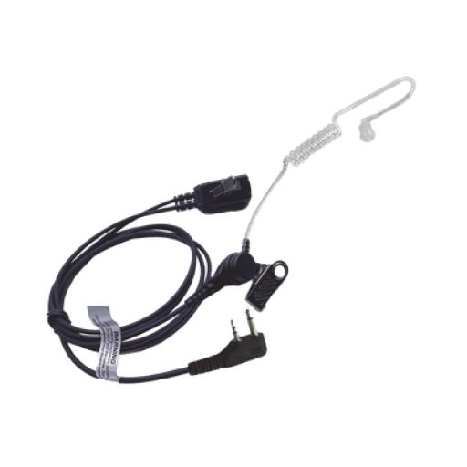 [TXPRO_TXEHIAV2S] TX PRO Micrófono - audífono de solapa con tubo acústico transparente para ICOM IC-F11/ 14/ 3021/ 3013/ 3103/ 3003/ 1100D/2100D