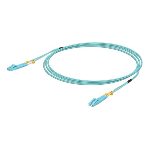 [UBIQUITINETWORKS_UACC-OFC-MM-3M] Ubiquiti Networks Jumper de Fibra Óptica Multimodo LC-LC duplex 10 G, 50/125 OM3, Color Aqua, 3 Metros