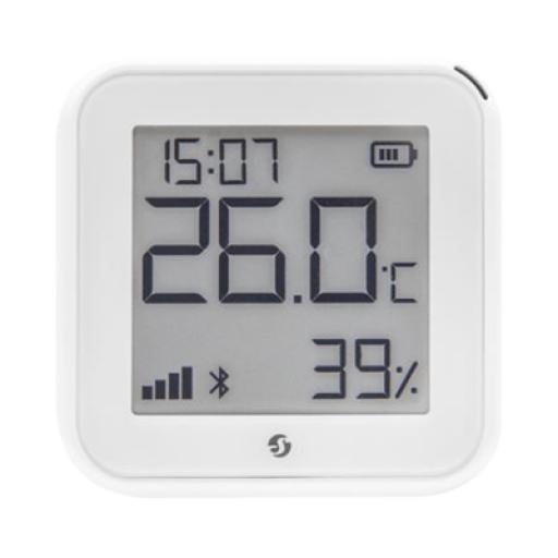 [SHELLY_SHELLYHTGEN3] SHELLY Pantalla Sensor de temperatura y humedad, inteligente e inalámbrico, integrable a la App de Shelly.