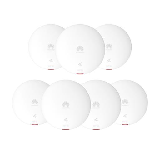 [HUAWEI_AP361-KIT7] Huawei Kit de 7 - Punto de Acceso Wi-Fi 6 /  1.775 Gbps / MU-MIMO 2x2:2 (2.4GHz y 5GHz) / Smart Antenna 20% más cobertura / Instalación en techo y pared / Seguridad WP3 / Con Administración Gratuita desde la Nube