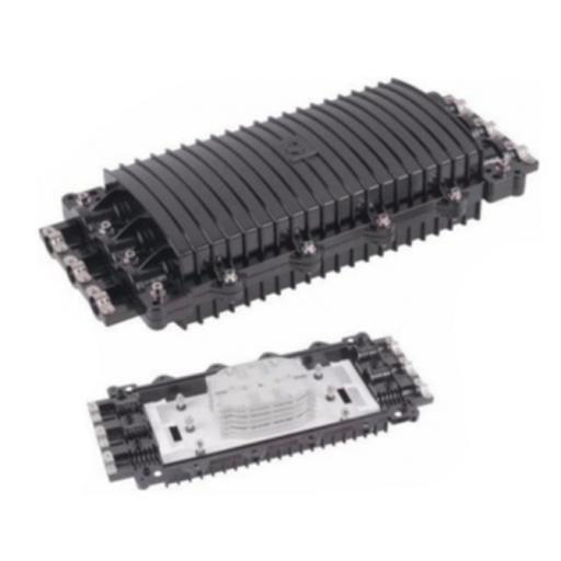 [LINKEDPROBYEPCOM_LP-SCH96-3] LINKEDPRO BY EPCOM Caja de Distribución de Fibra Óptica Horizontal, hasta 96 empalmes, Exterior IP68, 3 Puertos de entrada y Salida