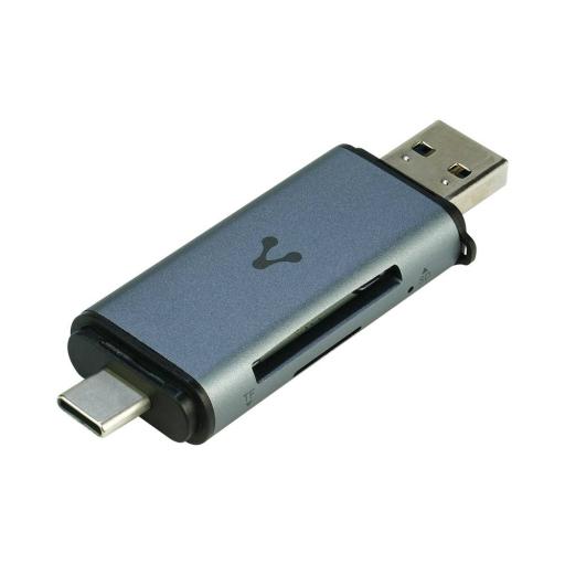 [VORAGO_CR-350] Vorago LECTOR DE MEMORIAS VORAGO SD/MICRO SD USB 3.0 y TIPO C OTG (CR-350)