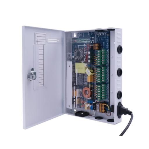 [EPCOM_XP18DC20HD] Epcom Fuente de poder profesional HEAVY DUTY de 11 - 15 Vcc @ 20 Amper, para 18 cámaras, con voltaje de entrada de: 110-220 Vca