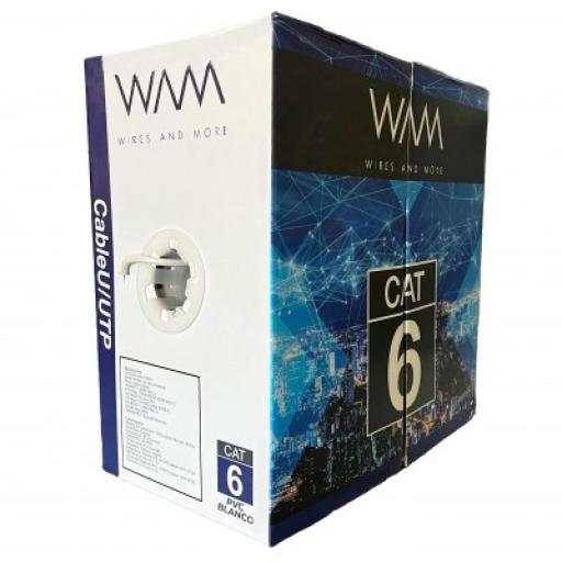 [WAM_CAT6-PVC-BLANCO] WAM Cable UTP 100% COBRE WAM CAT6
